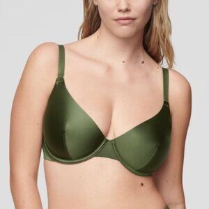 cuup - the plunge satin bra - new without tags - 32B